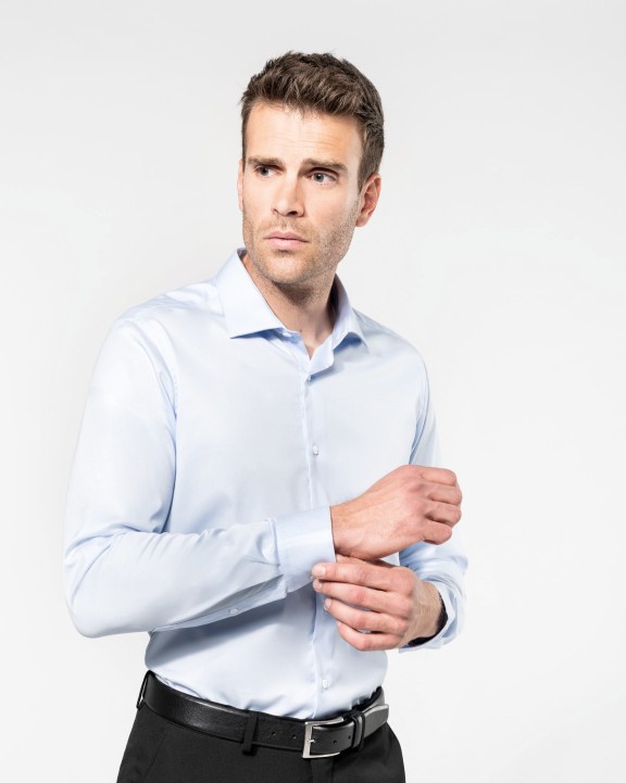 Hemd KARIBAN Herenoverhemd van twill met lange mouwen voor bedrukking &amp; borduring