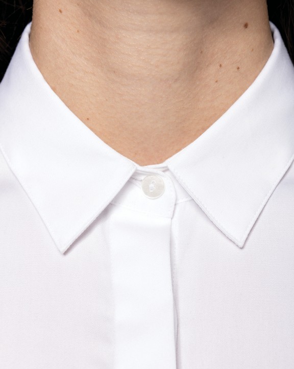 KARIBAN Twill-Damenhemd mit langen Ärmeln Hemd personalisierbar