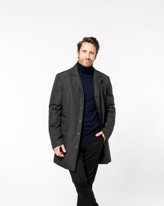 Jas KARIBAN Gestructureerde trenchcoat voor heren voor bedrukking &amp; borduring