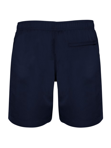 KARIBAN Short de bain homme bleu marine profond personnalisable