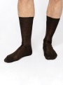 Accessoires à personnaliser KARIBAN Chaussettes jersey coton fil d'Écosse homme 