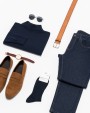 KARIBAN 4 x 2 Fil d'Écosse Herrensocken aus Baumwollripp Accessoire personalisierbar