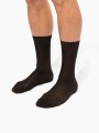 Accessoires à personnaliser KARIBAN Chaussettes coton rib 4x2 fil d'Écosse homme 