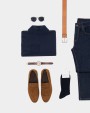 KARIBAN 4 x 2 Fil d'Écosse Herrensocken aus Baumwollripp Accessoire personalisierbar