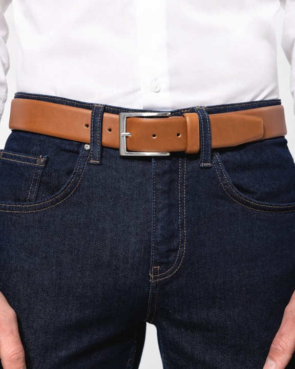 KARIBAN Ledergürtel für Herren Accessoire personalisierbar