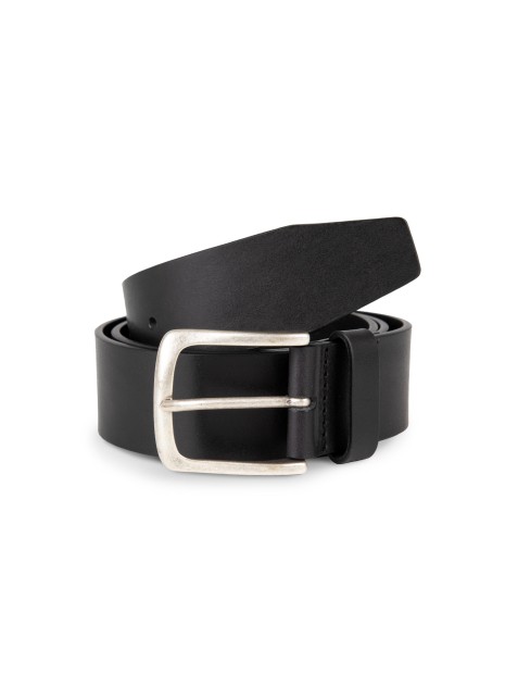 KARIBAN Ceinture vintage cuir homme noir personnalisable