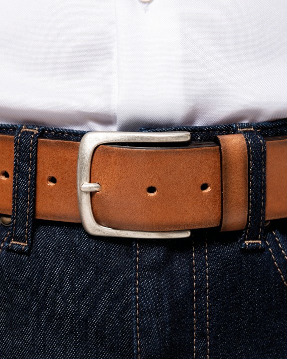 Accessoire KARIBAN Vintage lederen herenriem voor bedrukking &amp; borduring