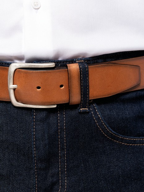 Accessoires à personnaliser KARIBAN Ceinture vintage cuir homme 