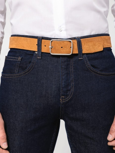 Accessoires à personnaliser KARIBAN Ceinture cuir  velours homme 
