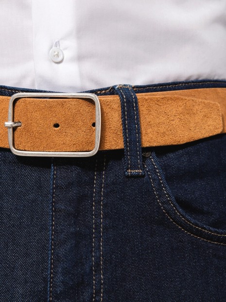Accessoires à personnaliser KARIBAN Ceinture cuir  velours homme 