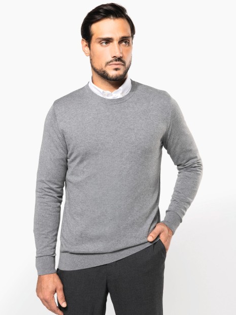 Pulls à personnaliser KARIBAN Pull Supima® col rond homme 