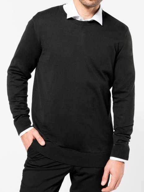 Pulls à personnaliser KARIBAN Pull Supima® col rond homme 