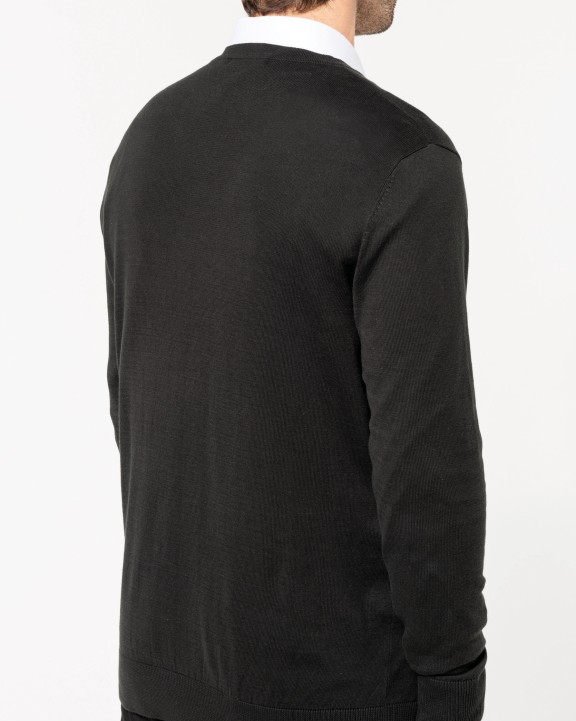 KARIBAN Supima®-Herrenpullover mit Rundhalsausschnitt Pullover personalisierbar