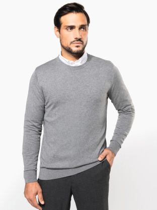 Pull Supima® col rond homme
