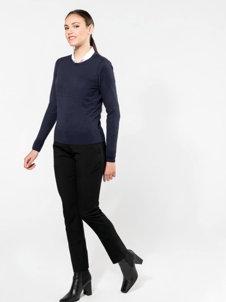 Pulls à personnaliser KARIBAN Pull Supima® col rond  femme 