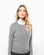 KARIBAN Supima®-Damenpullover mit Rundhalsausschnitt Pullover personalisierbar
