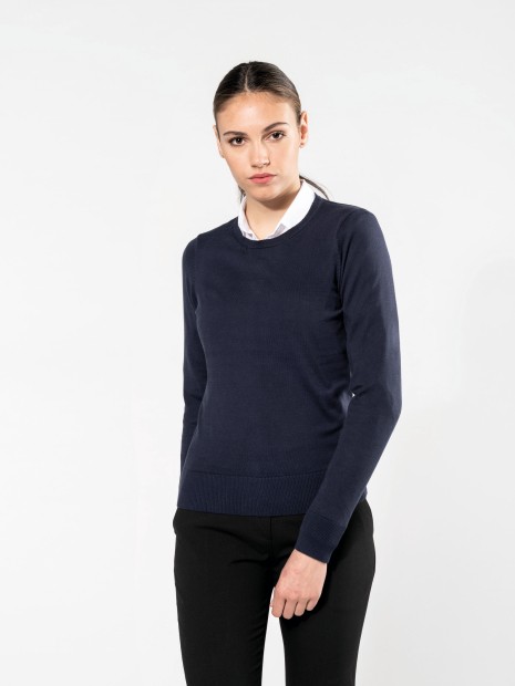 Pulls à personnaliser KARIBAN Pull Supima® col rond  femme 