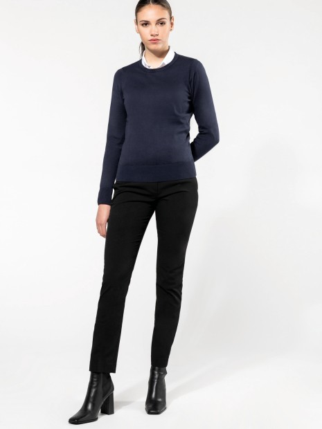 Pulls à personnaliser KARIBAN Pull Supima® col rond  femme 