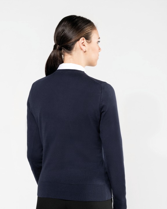 KARIBAN Supima®-Damenpullover mit Rundhalsausschnitt Pullover personalisierbar