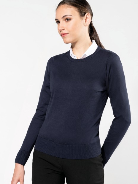 Pulls à personnaliser KARIBAN Pull Supima® col rond  femme 
