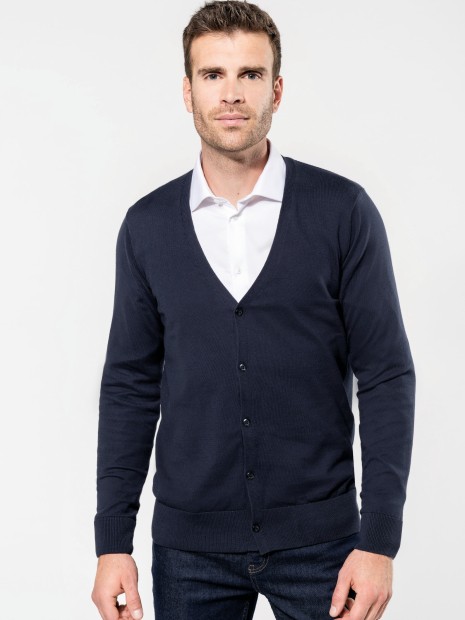 Pulls à personnaliser KARIBAN Cardigan Supima® homme 