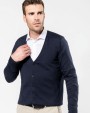 KARIBAN Herren Supima® Cardigan Pullover personalisierbar