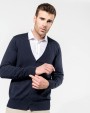 KARIBAN Herren Supima® Cardigan Pullover personalisierbar