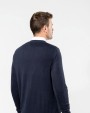 KARIBAN Herren Supima® Cardigan Pullover personalisierbar