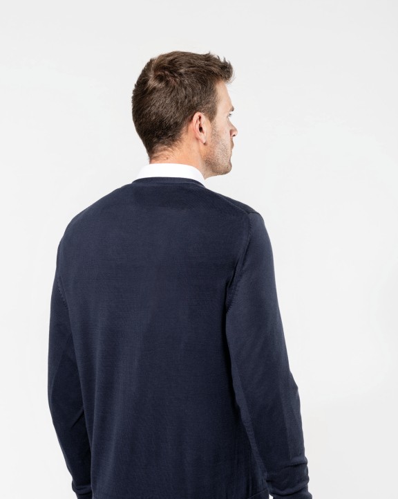 Pull personnalisable KARIBAN Cardigan Supima® homme