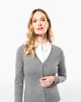 KARIBAN Damen Supima® Cardigan Pullover personalisierbar