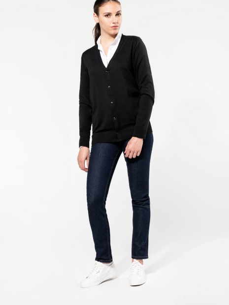 Pulls à personnaliser KARIBAN Cardigan Supima® femme 