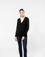 KARIBAN Damen Supima® Cardigan Pullover personalisierbar