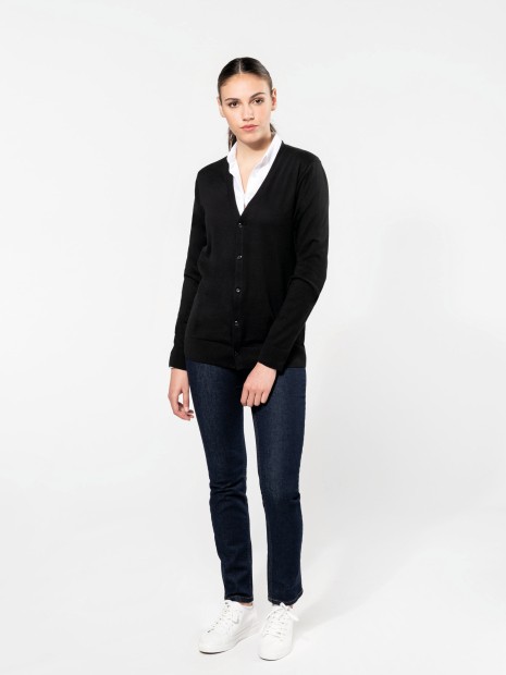Pulls à personnaliser KARIBAN Cardigan Supima® femme 