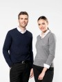 Pulls à personnaliser KARIBAN Pull Mérinos col V femme 