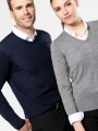 Pulls à personnaliser KARIBAN Pull Mérinos col V femme 