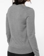 KARIBAN Merino-Damenpullover mit V-Ausschnitt Pullover personalisierbar