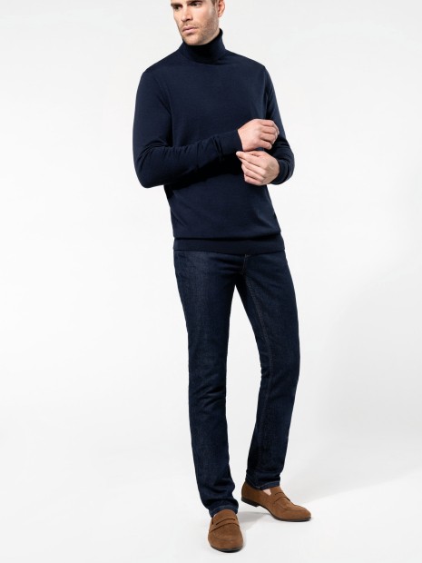 Pulls à personnaliser KARIBAN Pull Mérinos col roulé homme 