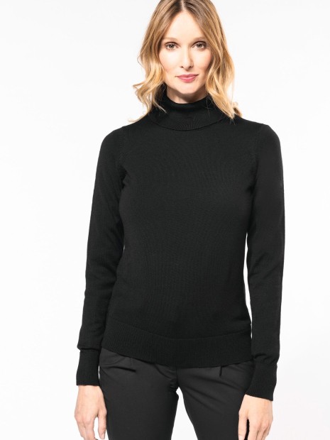 Pulls à personnaliser KARIBAN Pull Mérinos col roulé femme 