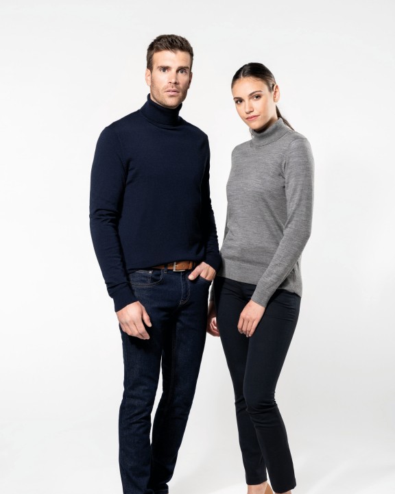 KARIBAN Merino-Damenpullover mit Rollkragen Pullover personalisierbar