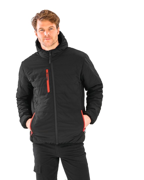 Jas RESULT Gewatteerd gerecycled jasje black compass voor bedrukking &amp; borduring