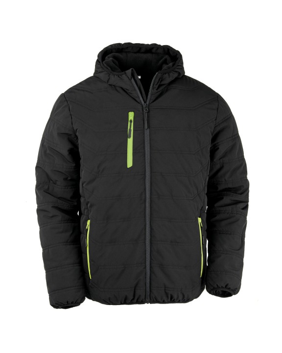 Veste personnalisable RESULT Veste matelassée black compass recyclée