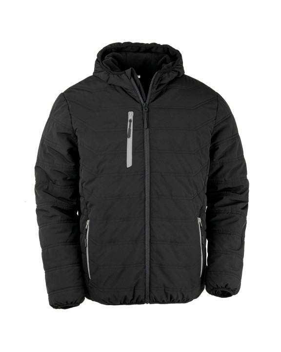 Veste personnalisable RESULT Veste matelassée black compass recyclée