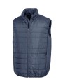 RESULT Bodywarmer recyclé et matelassé Core bleu marine personnalisable