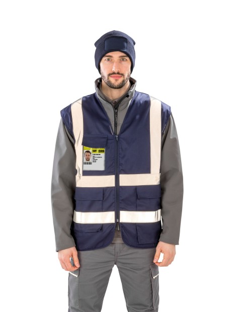 Gilets de sécurité à personnaliser RESULT Gilet de sécurité zippé 
