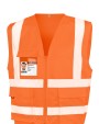 Fluohesje RESULT Veiligheidshesje met rits voor bedrukking &amp; borduring