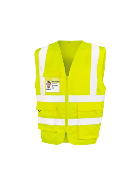RESULT Gilet de sécurité zippé fluo yellow personnalisable