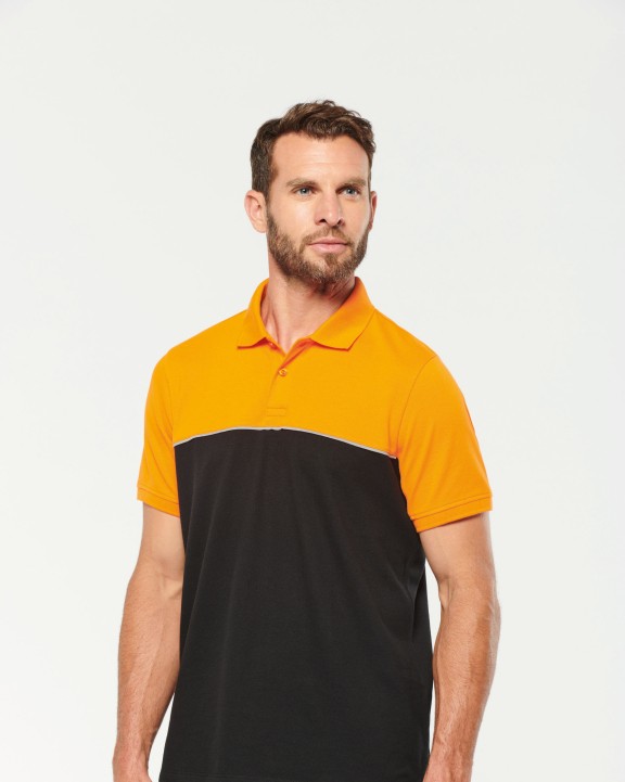 WK. DESIGNED TO WORK Zweifarbiges Kurzarm-Unisex-Polohemd Poloshirt personalisierbar