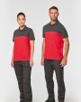 Polo personnalisable WK. DESIGNED TO WORK Polo bicolore écoresponsable manches courtes unisexe
