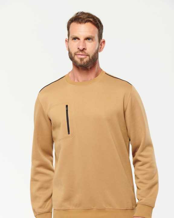 Sweat-shirt personnalisable WK. DESIGNED TO WORK Sweat-shirt Day To Day zip poche contrastée unisexe
