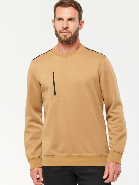 Sweat-shirts à personnaliser WK. DESIGNED TO WORK Sweat-shirt Day To Day zip poche contrastée unisexe 